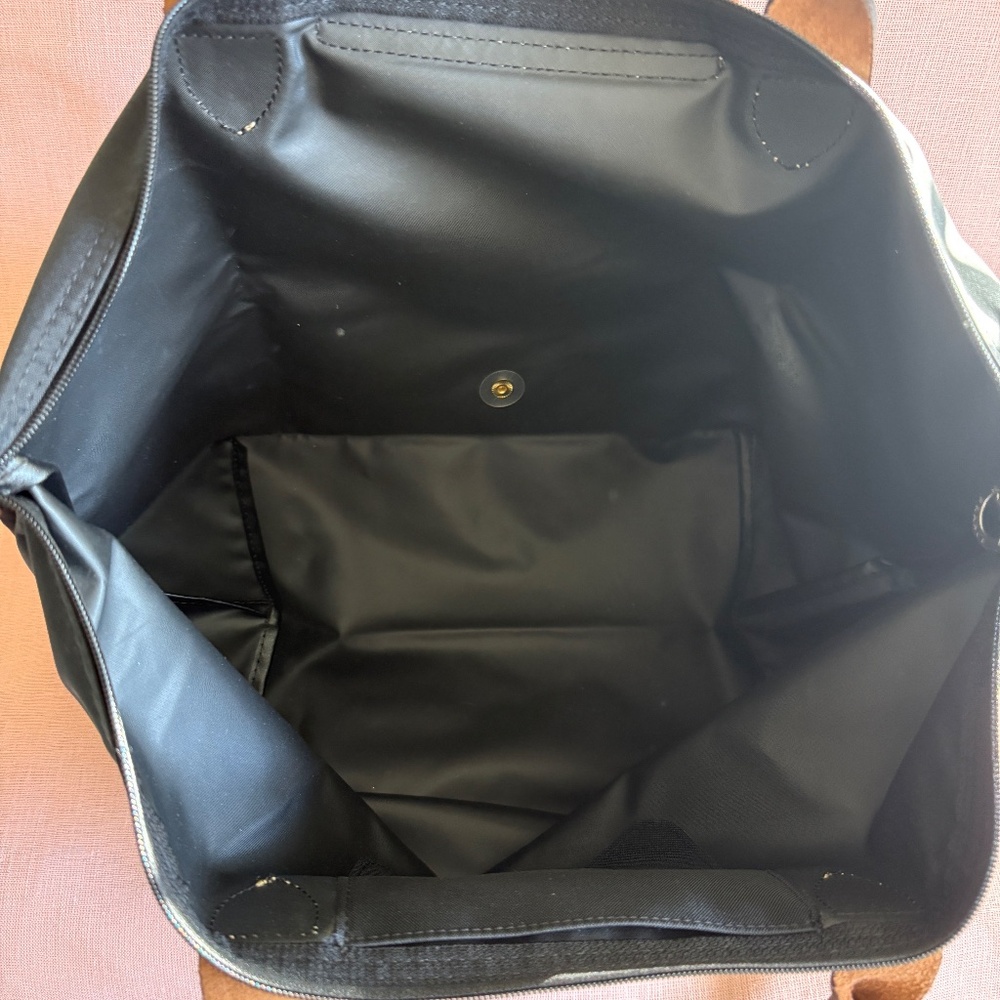 Longchamp Le Pliage Pre-2013 Made in France Original Med Handheld bag, Black - Picture 7 of 12